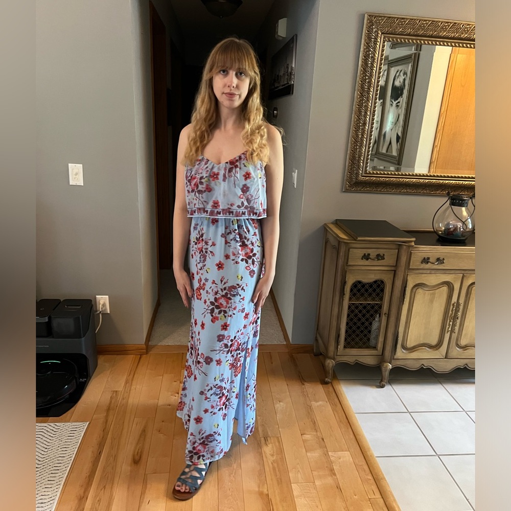 Light Blue Floral Princess Vera Wang Sundress